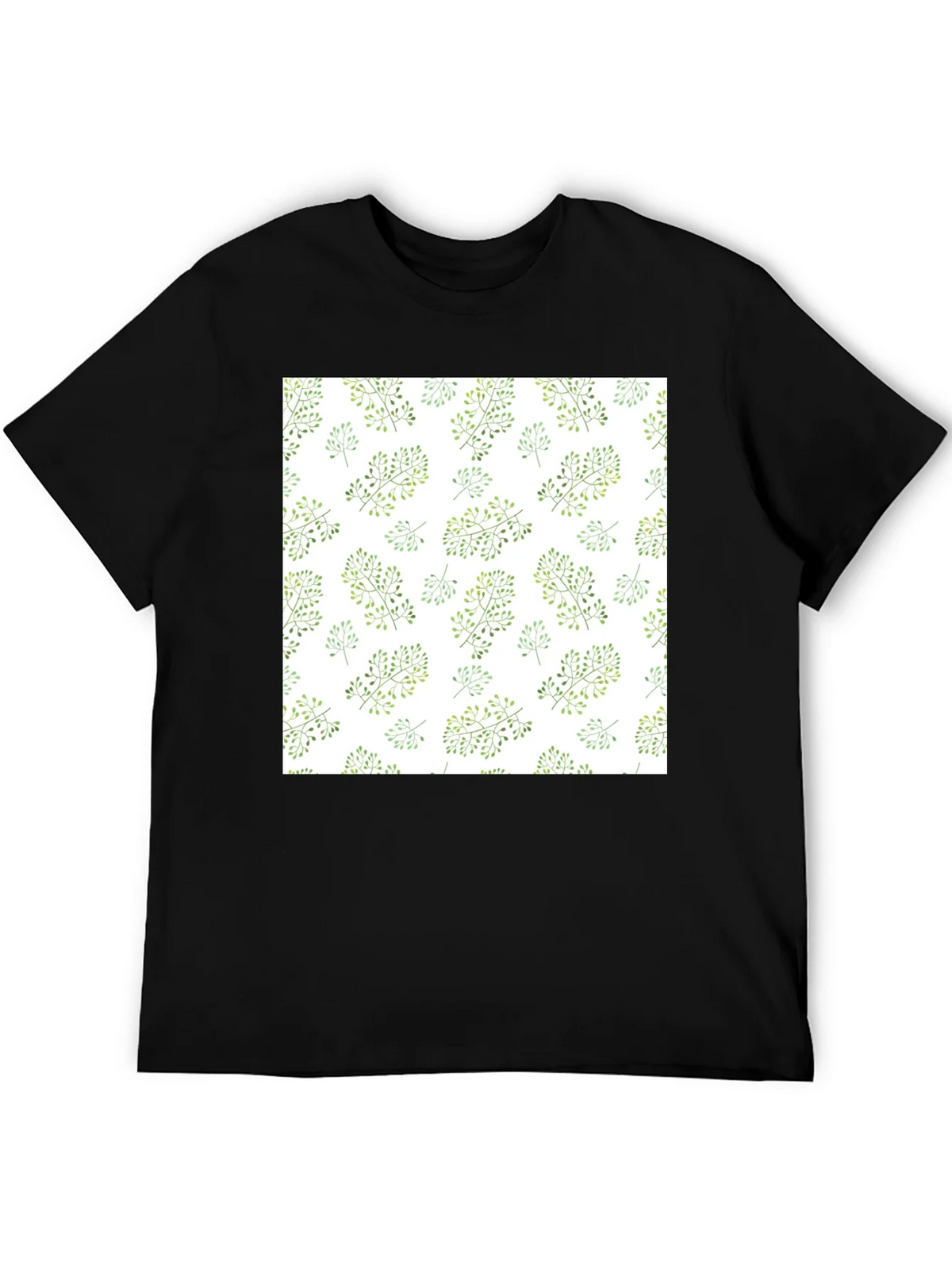 Nature Pattern Black T-Shirt product image 5