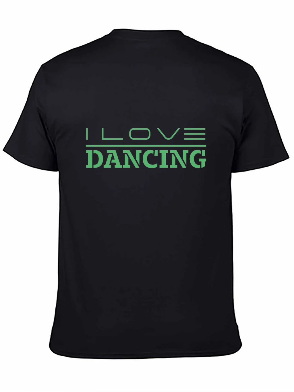 I Love Dancing Graphic Tee - Black Cotton Shirt product image 3