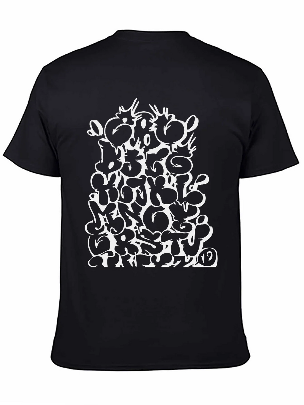 Abstract Graphic Print T-Shirt - Black product image 4