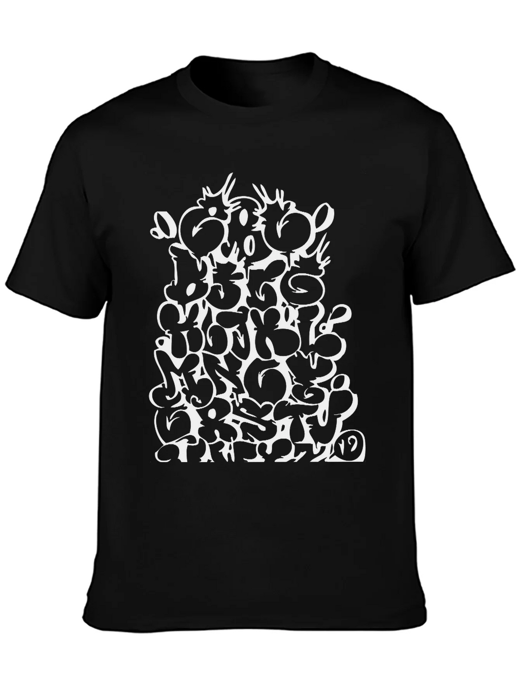 Abstract Graphic Print T-Shirt - Black product image 3