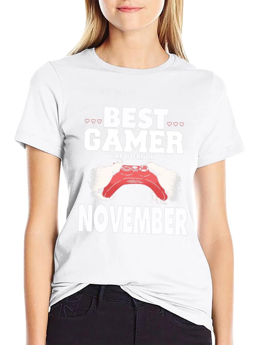 Best Gamer Born in November Black T-Shirt product image 8