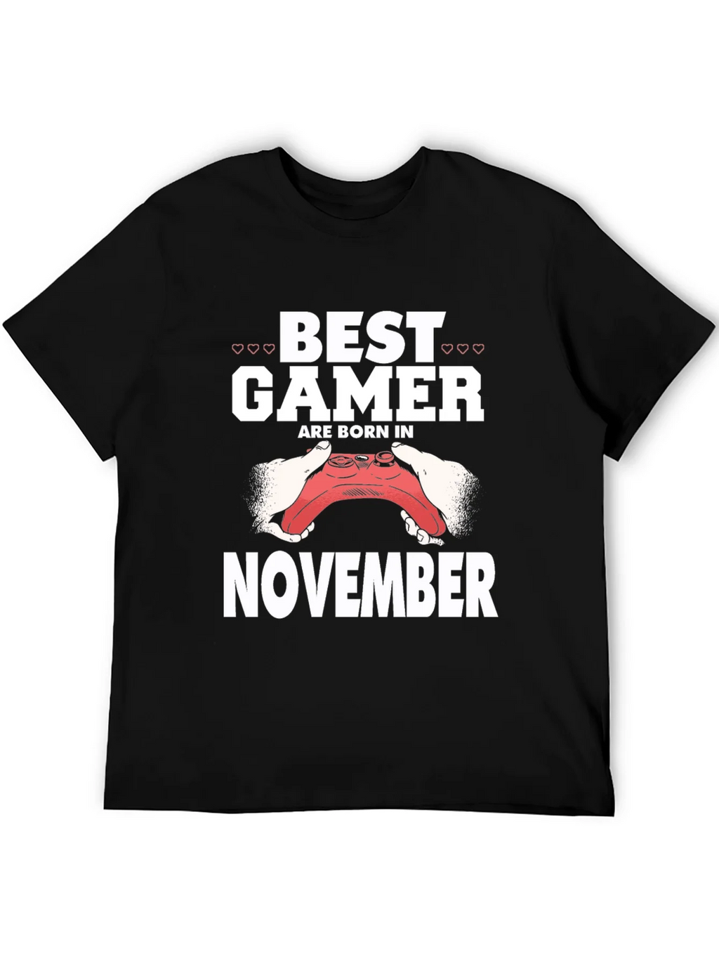 Best Gamer Born in November Black T-Shirt product image 5