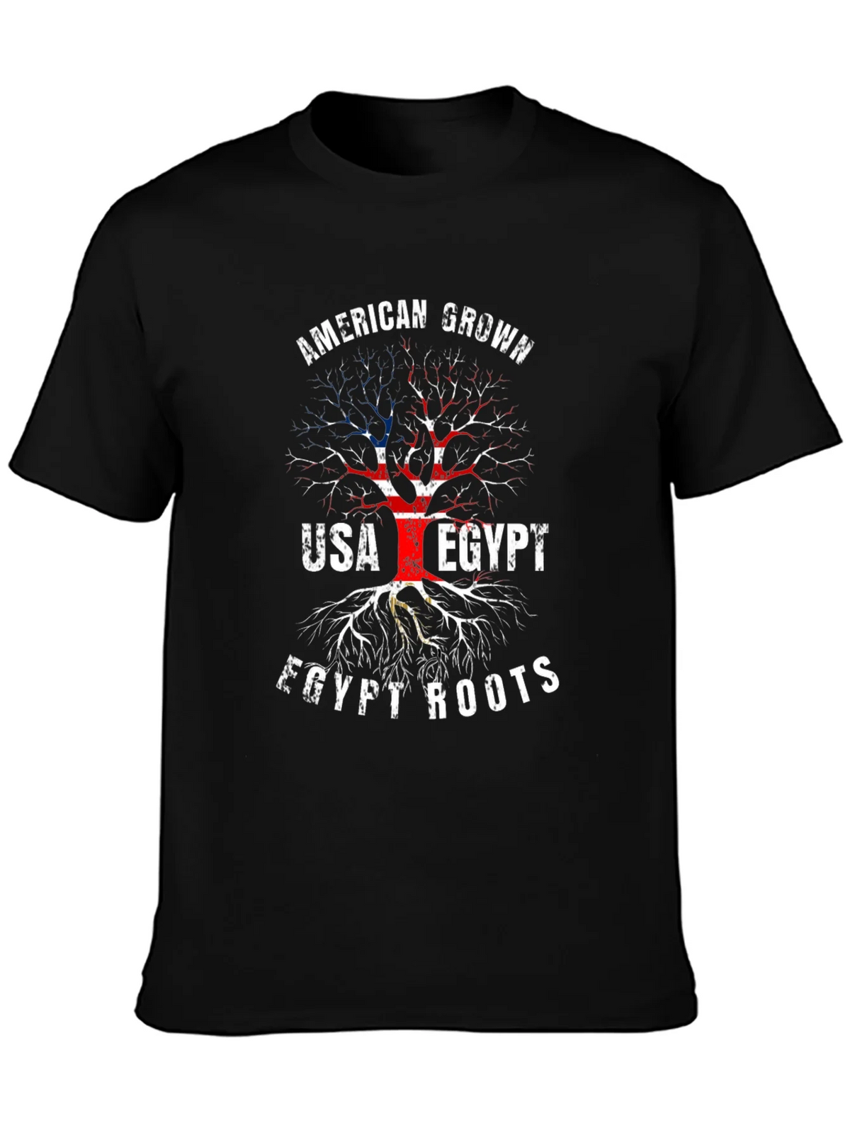 American Grown Egypt Roots Graphic T-Shirt product image 3