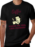 Coffee Makes Me Feel Less Murdery Graphic Tee product image 1
