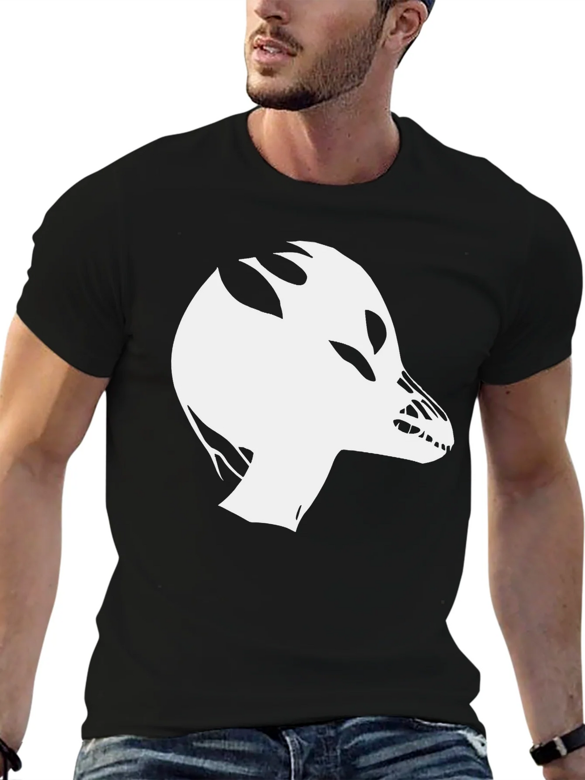 Abstract Creature Graphic Tee - Black product image 6