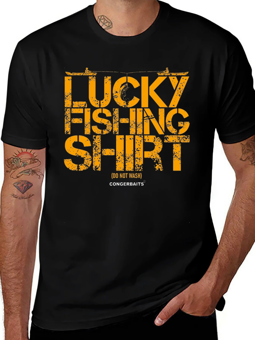 Lucky Fishing Shirt - Mens Graphic Tee product image 1
