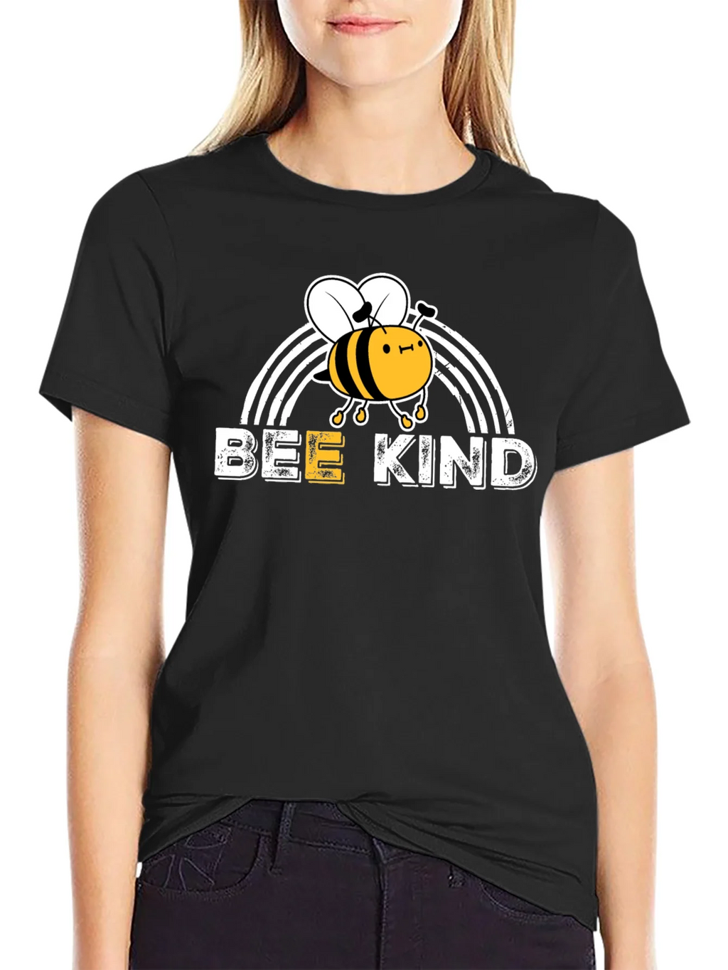 Bee Kind T-Shirt - Rainbow Graphic Tee product image 2