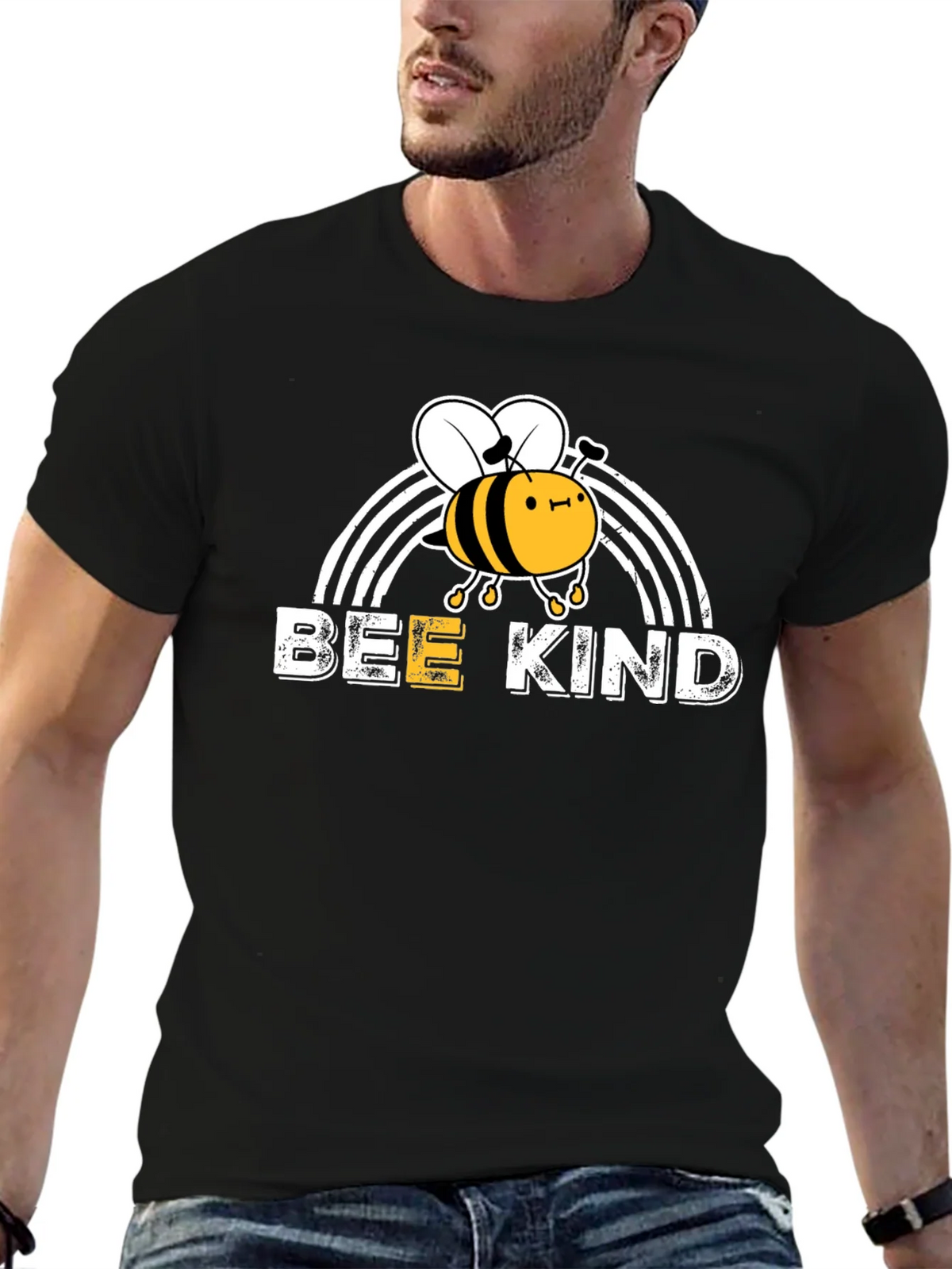 Bee Kind T-Shirt - Rainbow Graphic Tee product image 6