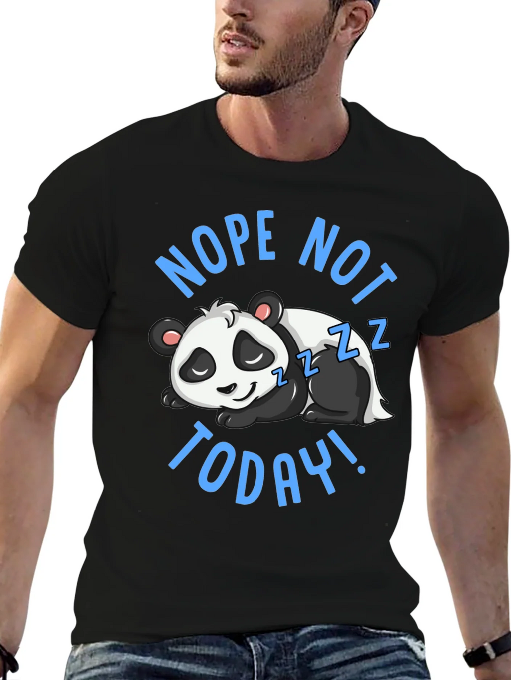 Nope Not Today Panda Graphic T-Shirt product image 6