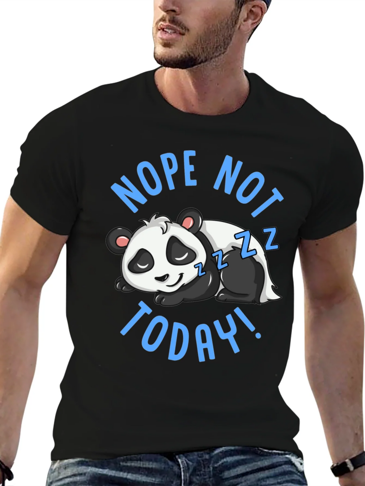Nope Not Today Panda Graphic T-Shirt product image 6
