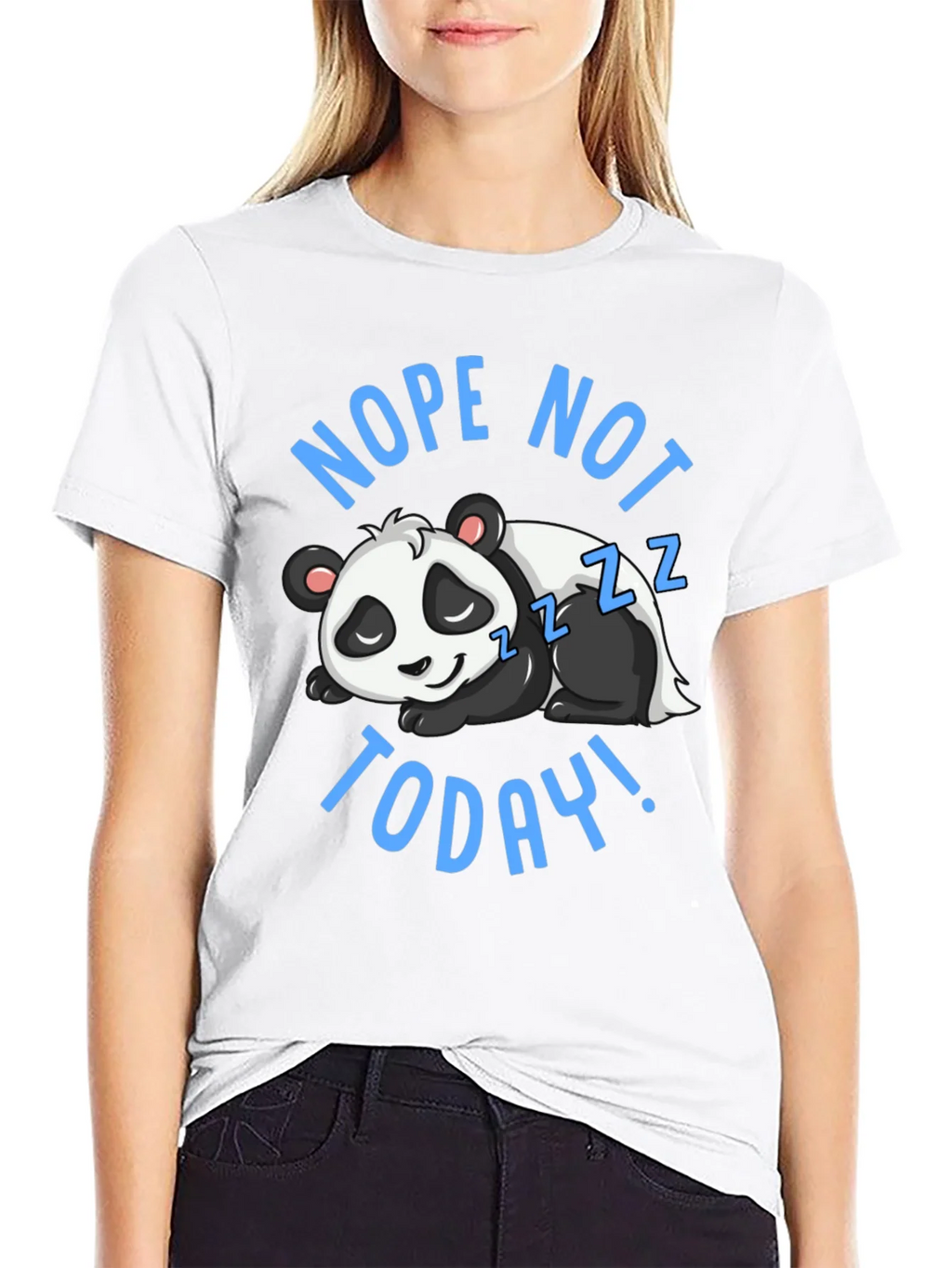 Nope Not Today Panda Graphic T-Shirt product image 8