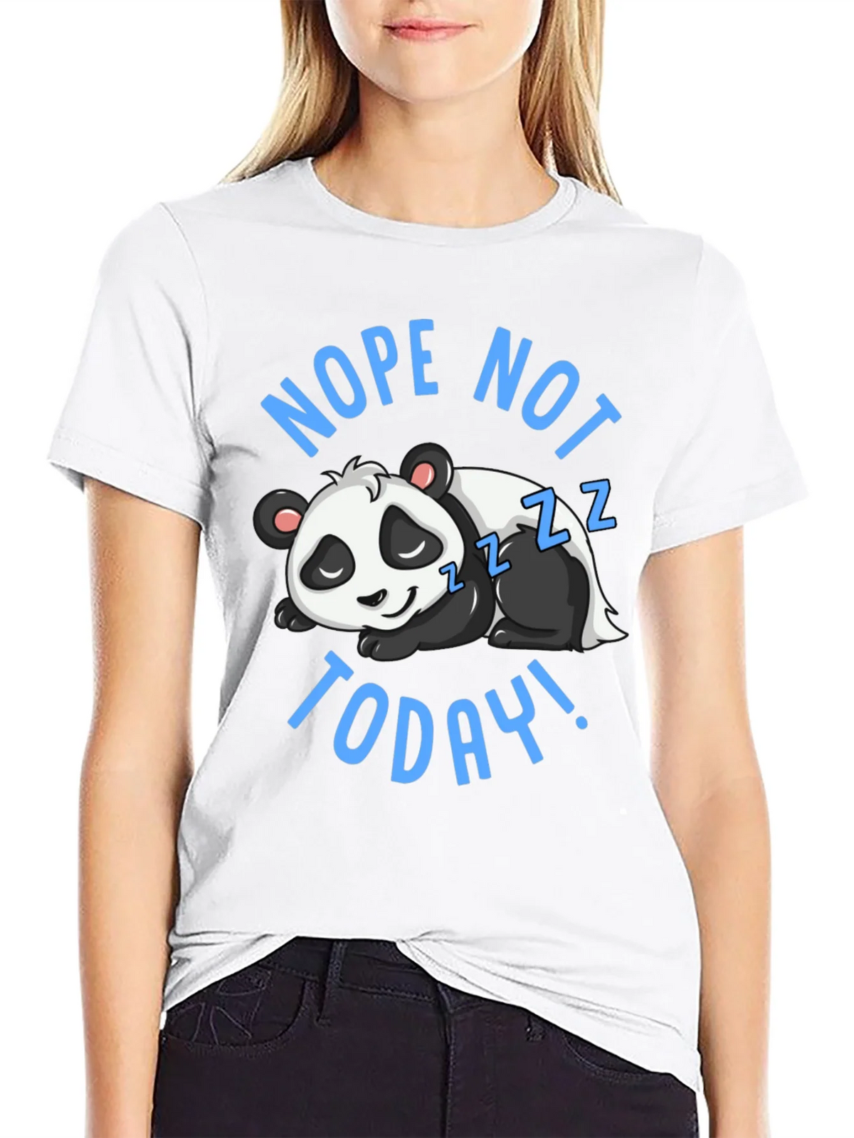 Nope Not Today Panda Graphic T-Shirt product image 8
