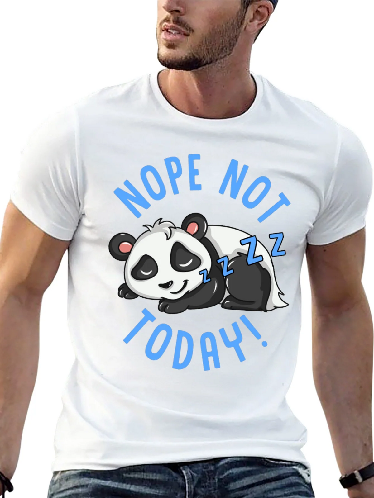 Nope Not Today Panda Graphic T-Shirt product image 12