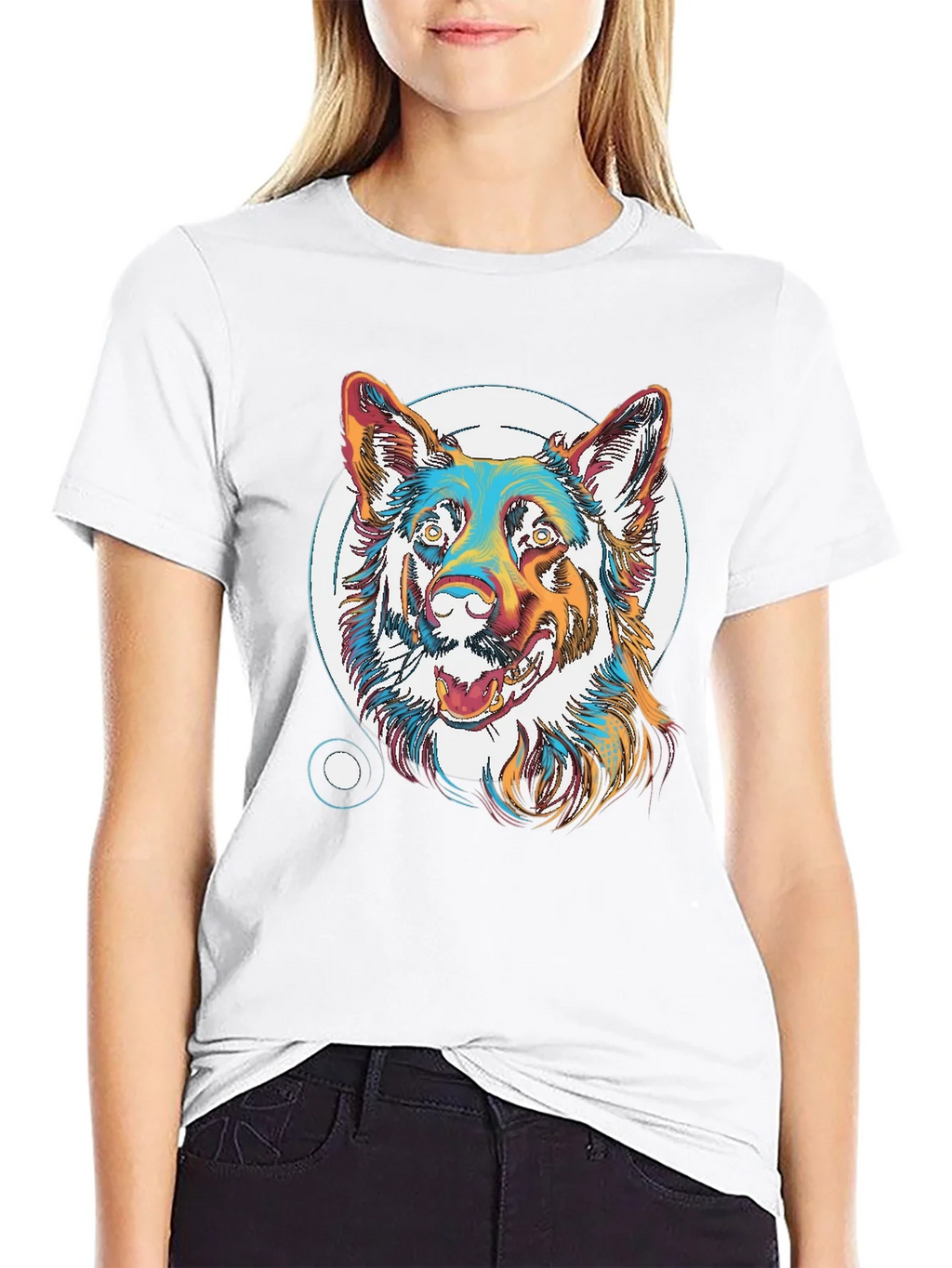 Cool Dog Graphic T-Shirt - Unisex Black Tee product image 8