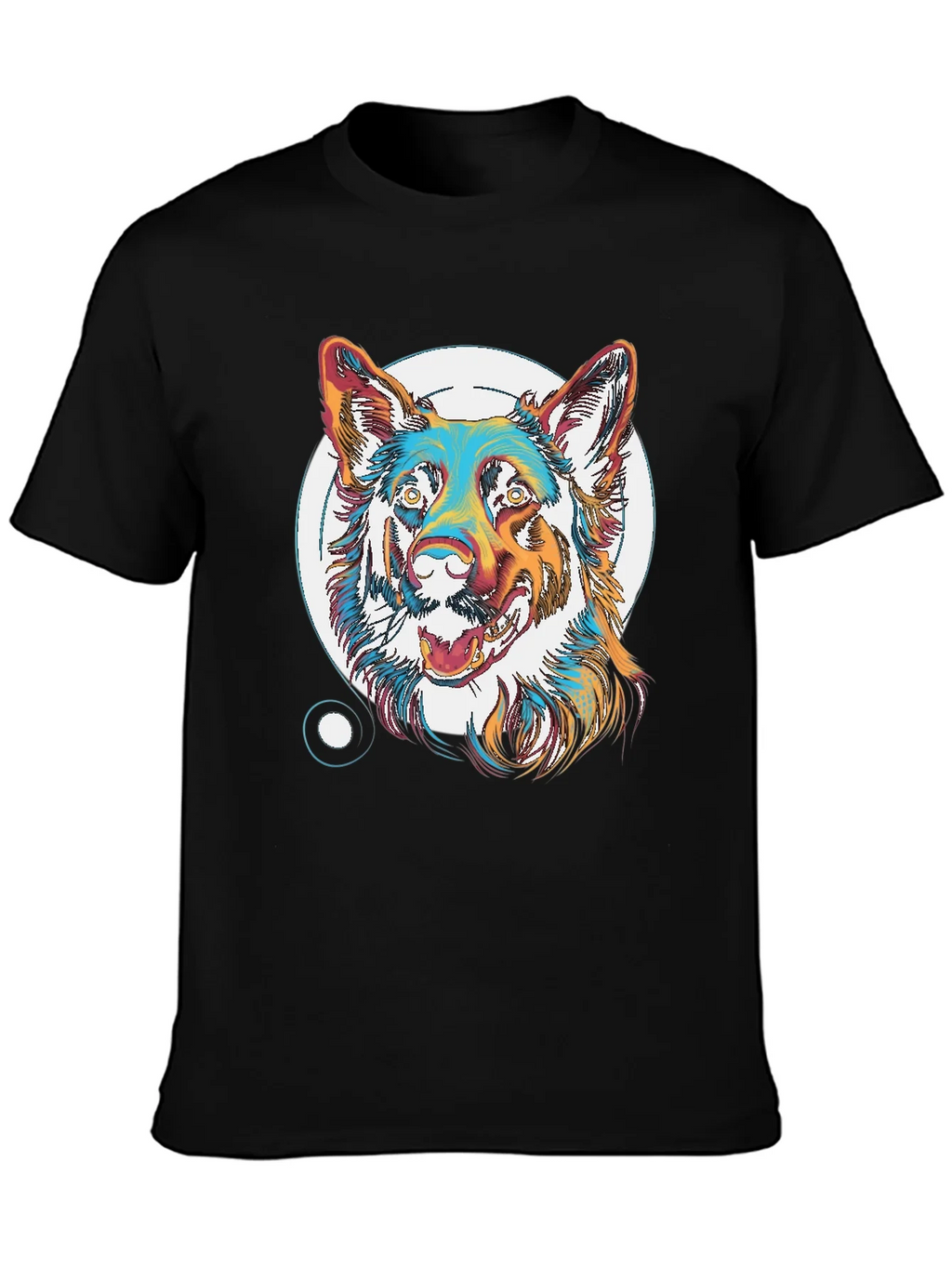 Cool Dog Graphic T-Shirt - Unisex Black Tee product image 3
