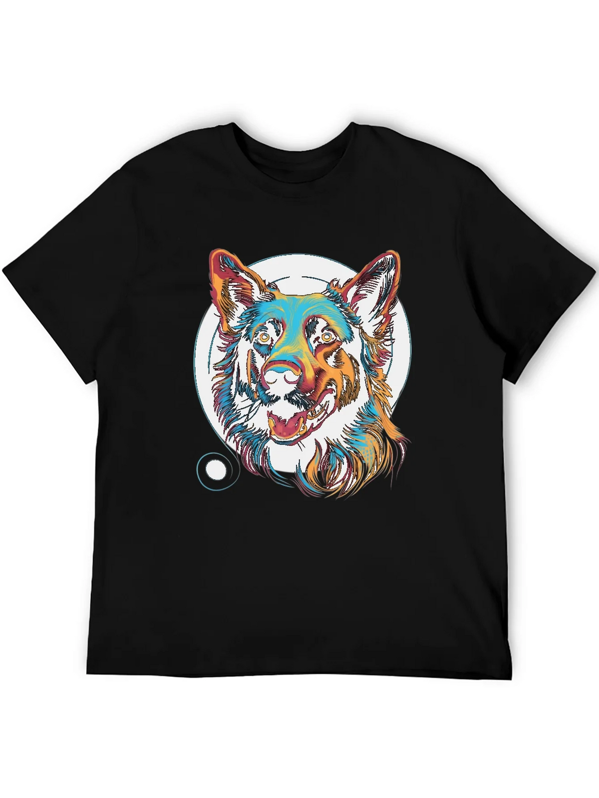 Cool Dog Graphic T-Shirt - Unisex Black Tee product image 5