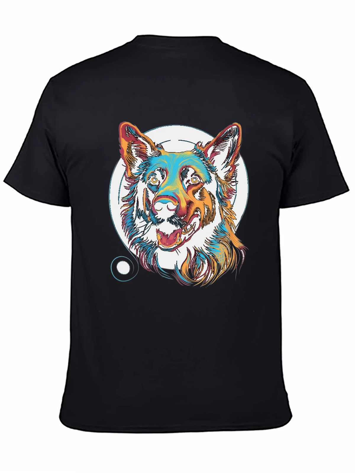 Cool Dog Graphic T-Shirt - Unisex Black Tee product image 4