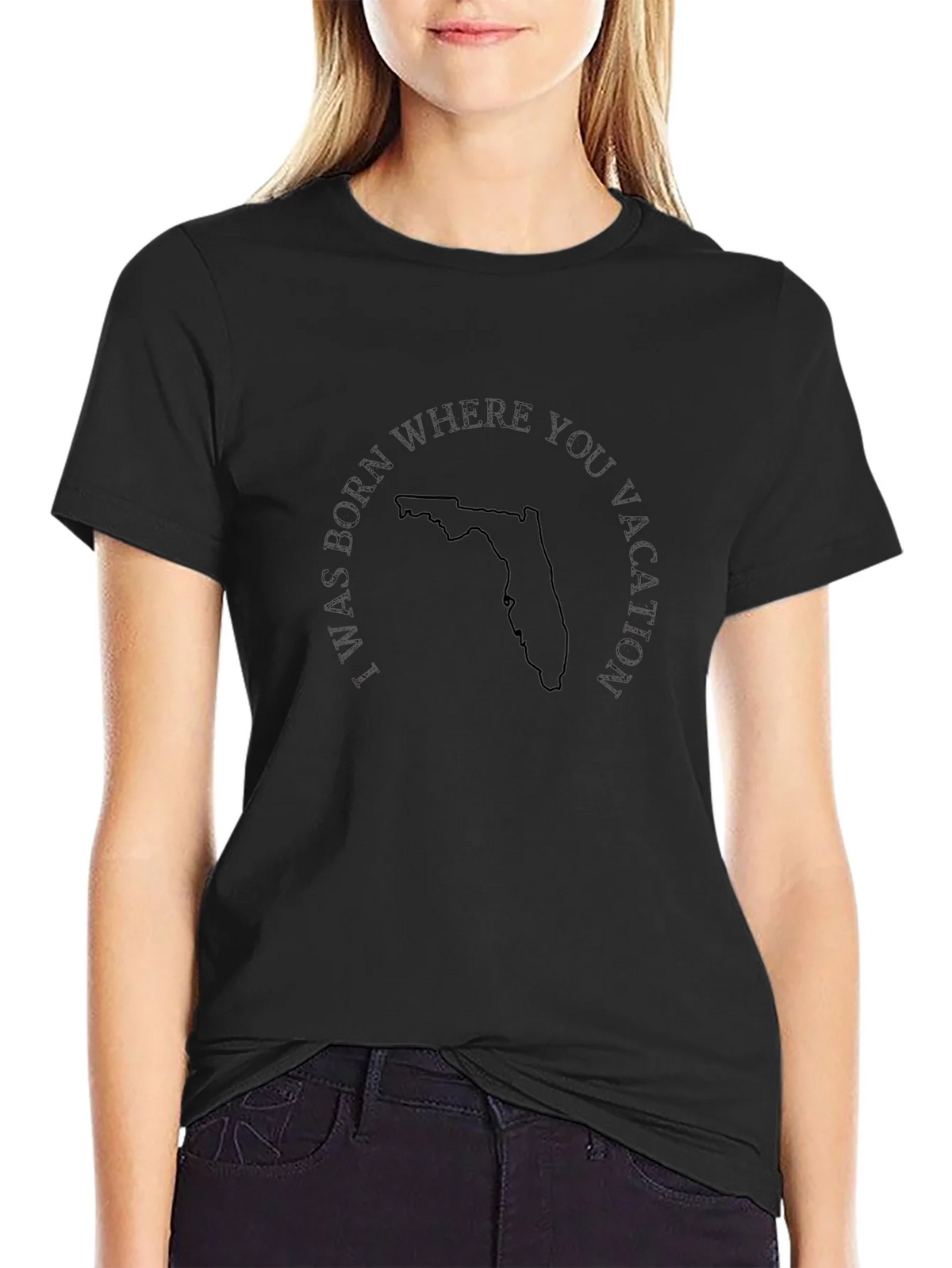 Florida Vacation T-Shirt - Black product image 2