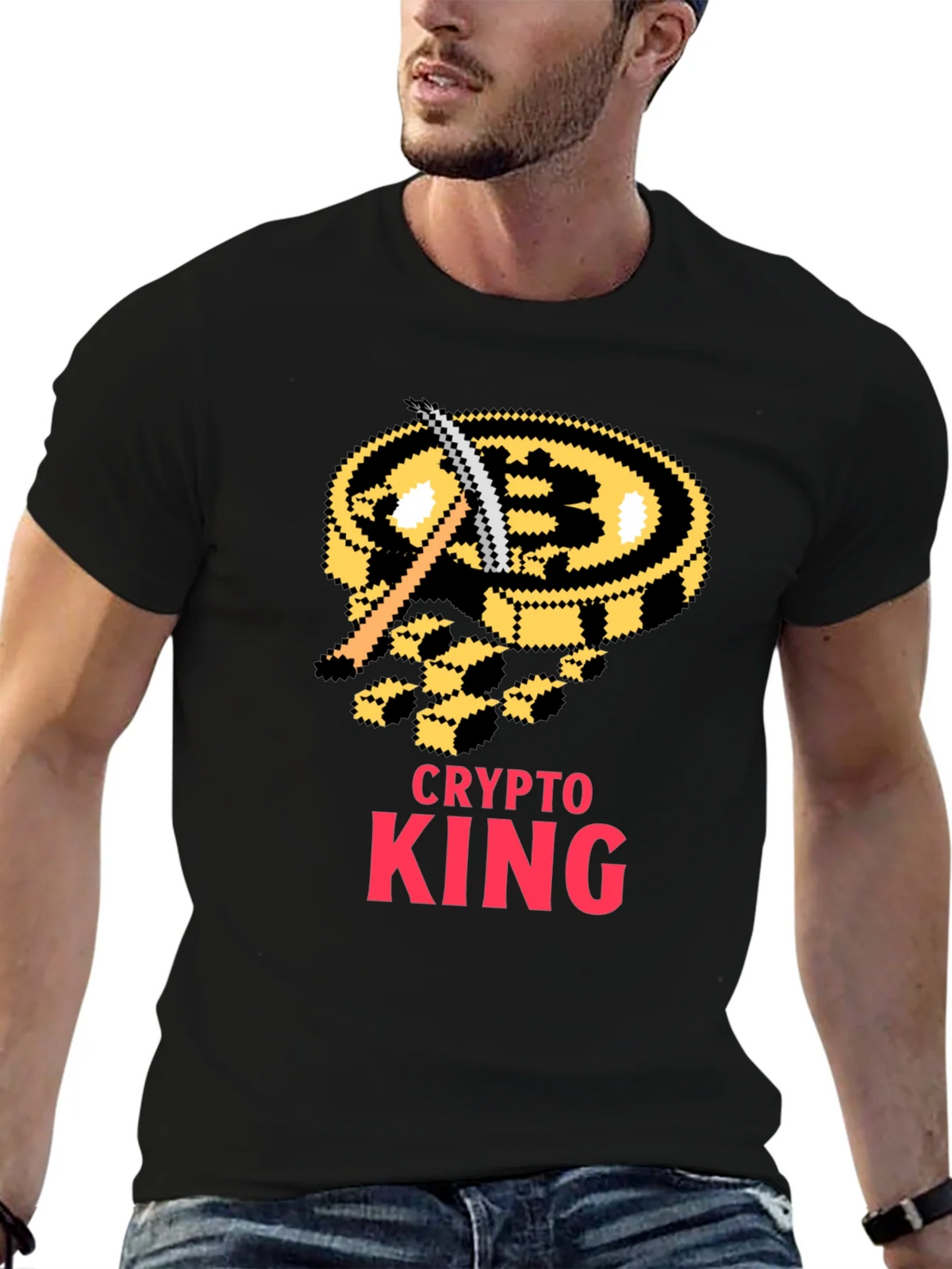 Crypto King Bitcoin Miner T-Shirt product image 6