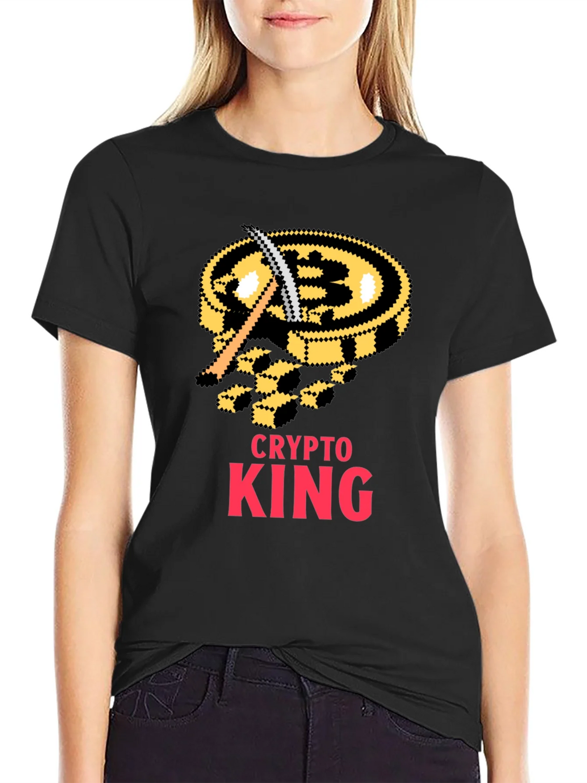 Crypto King Bitcoin Miner T-Shirt product image 2