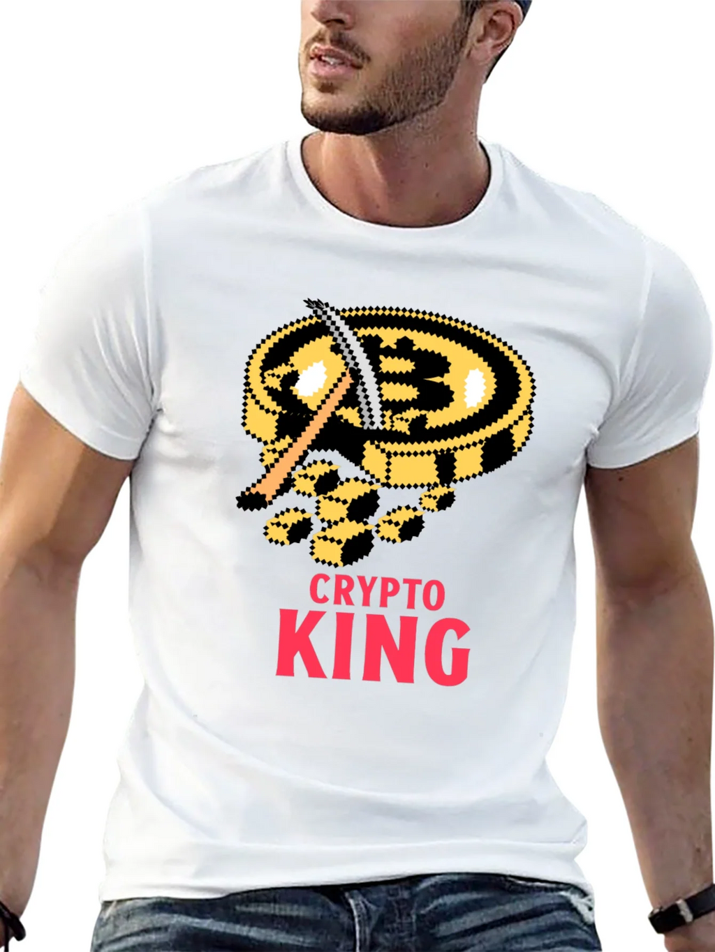 Crypto King Bitcoin Miner T-Shirt product image 12