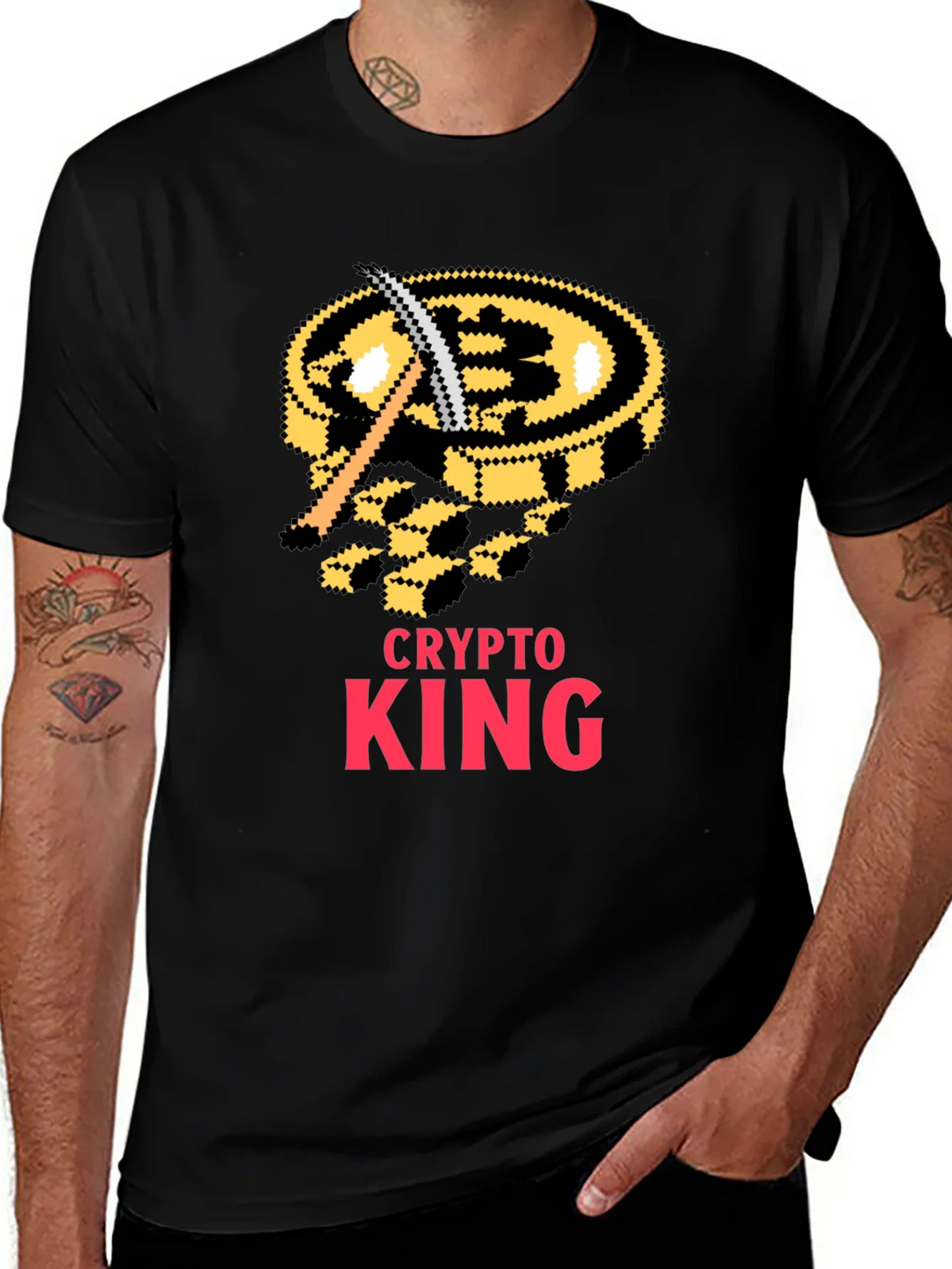 Crypto King Bitcoin Miner T-Shirt product image 1