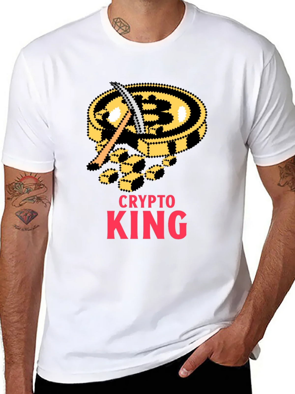 Crypto King Bitcoin Miner T-Shirt product image 7