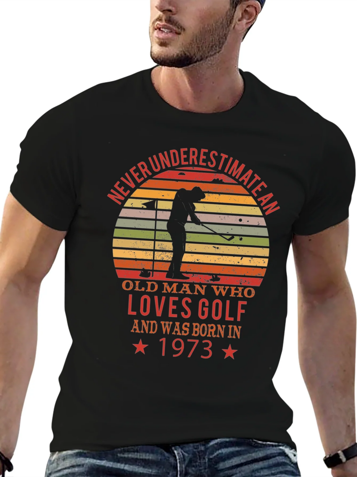 Golf Lover 1973 Graphic Tee product image 6