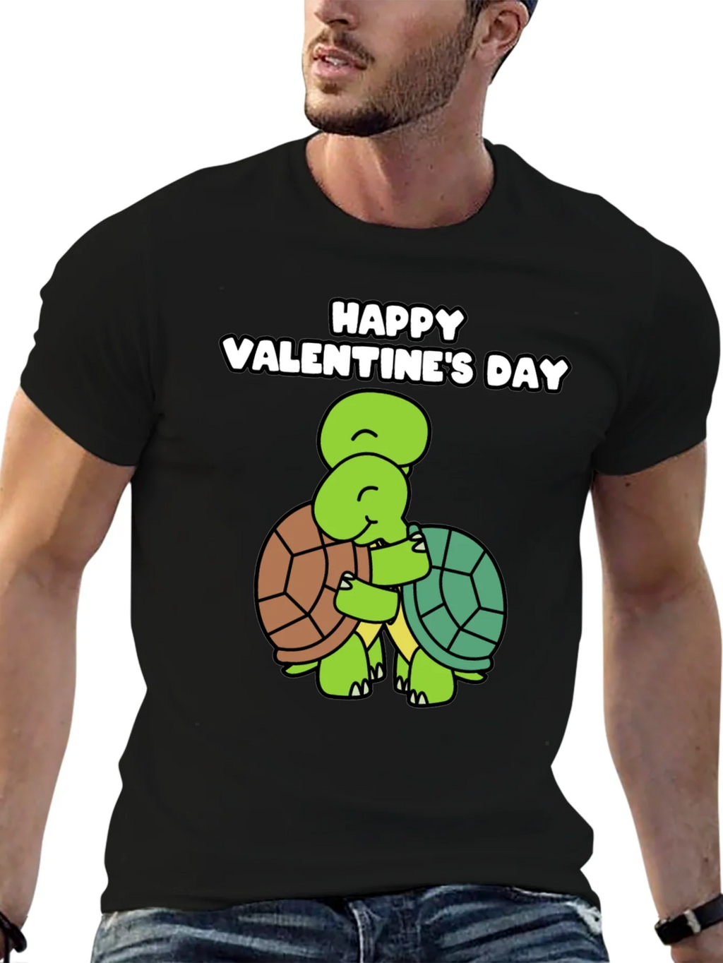 Valentines Day Turtle Hug Graphic Tee product image 6