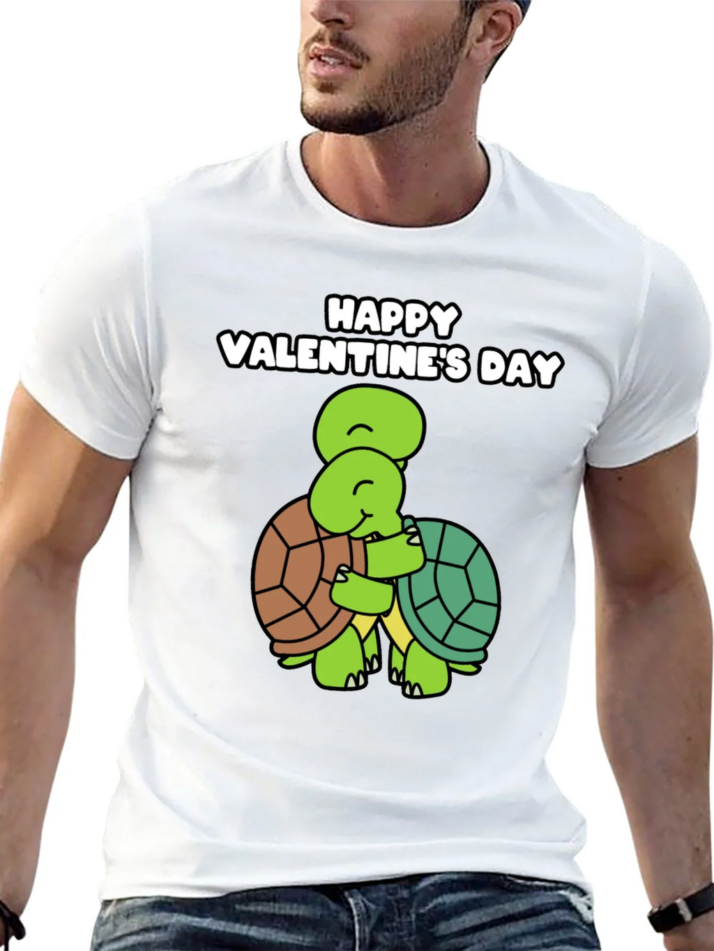 Valentines Day Turtle Hug Graphic Tee product image 12
