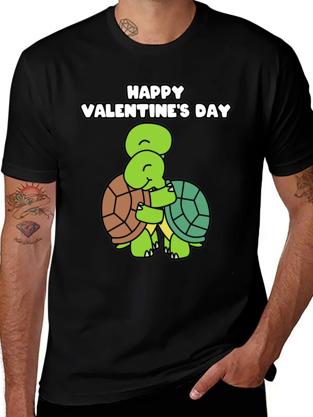 Valentines Day Turtle Hug Graphic Tee product image 1