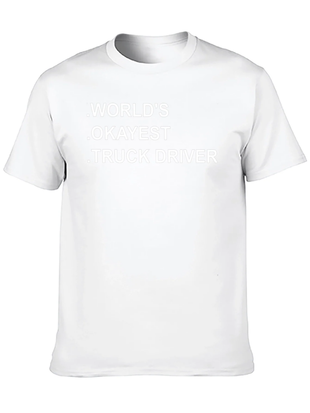 Worlds Okayest Truck Driver - Novelty Graphic T-Shirt product image 6