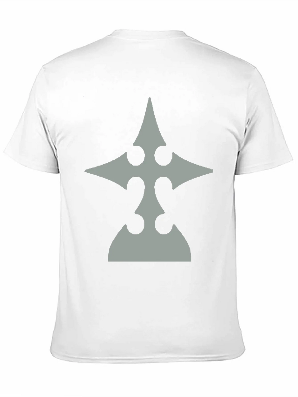 Mens Black T-Shirt with Gray Emblem product image 10