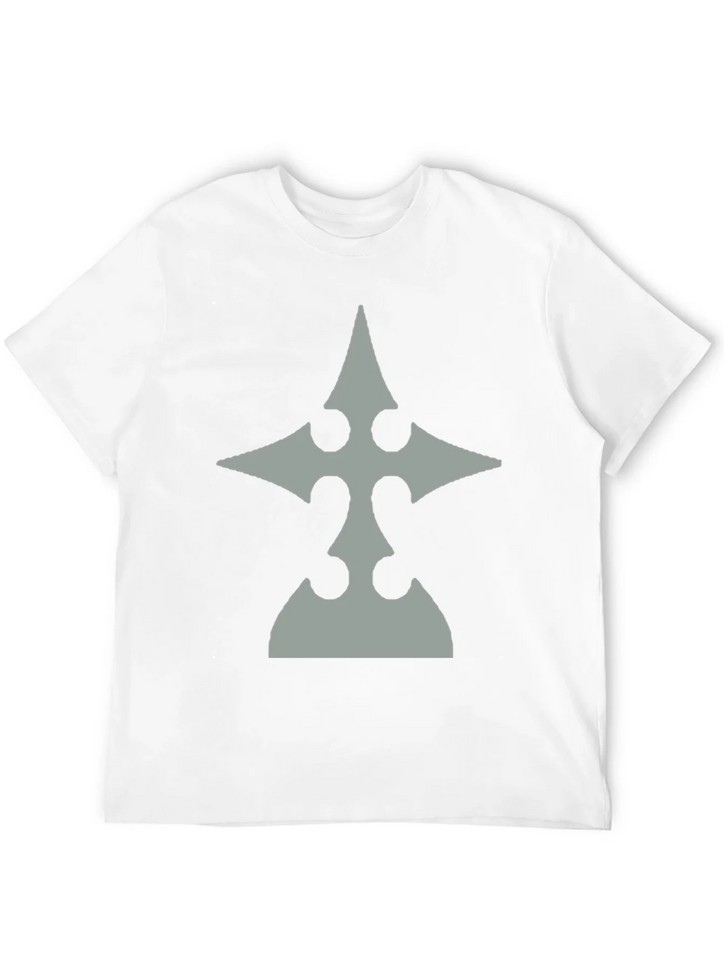 Mens Black T-Shirt with Gray Emblem product image 11