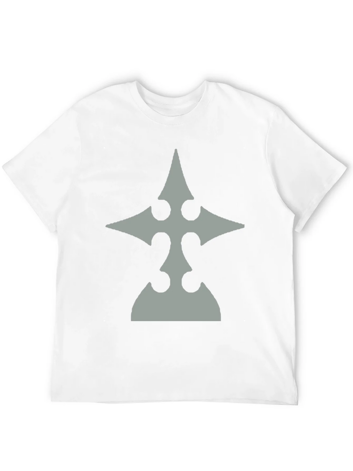 Mens Black T-Shirt with Gray Emblem product image 11