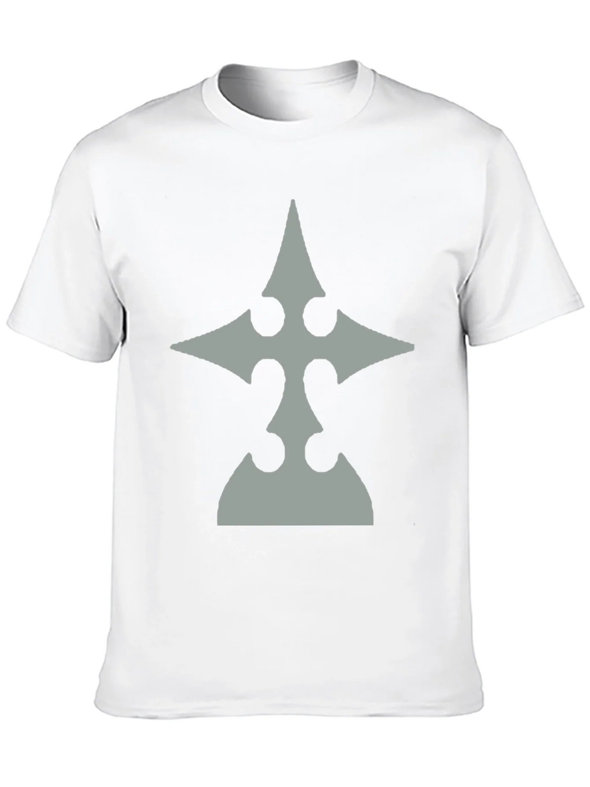 Mens Black T-Shirt with Gray Emblem product image 9