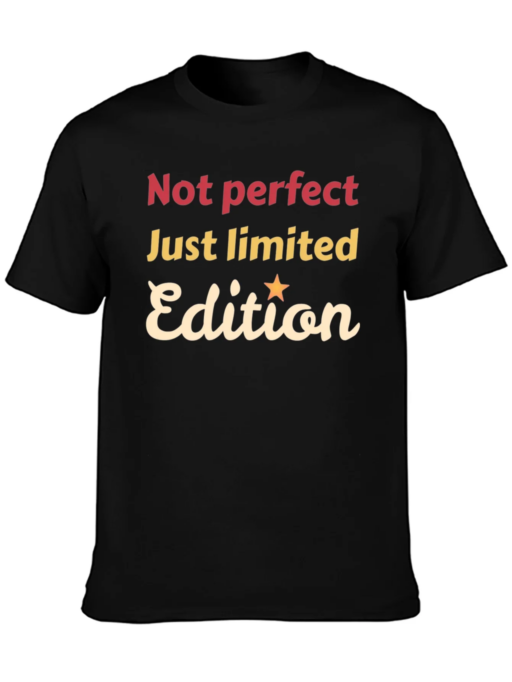Not Perfect Just Limited Edition Black Graphic Tee product image 3