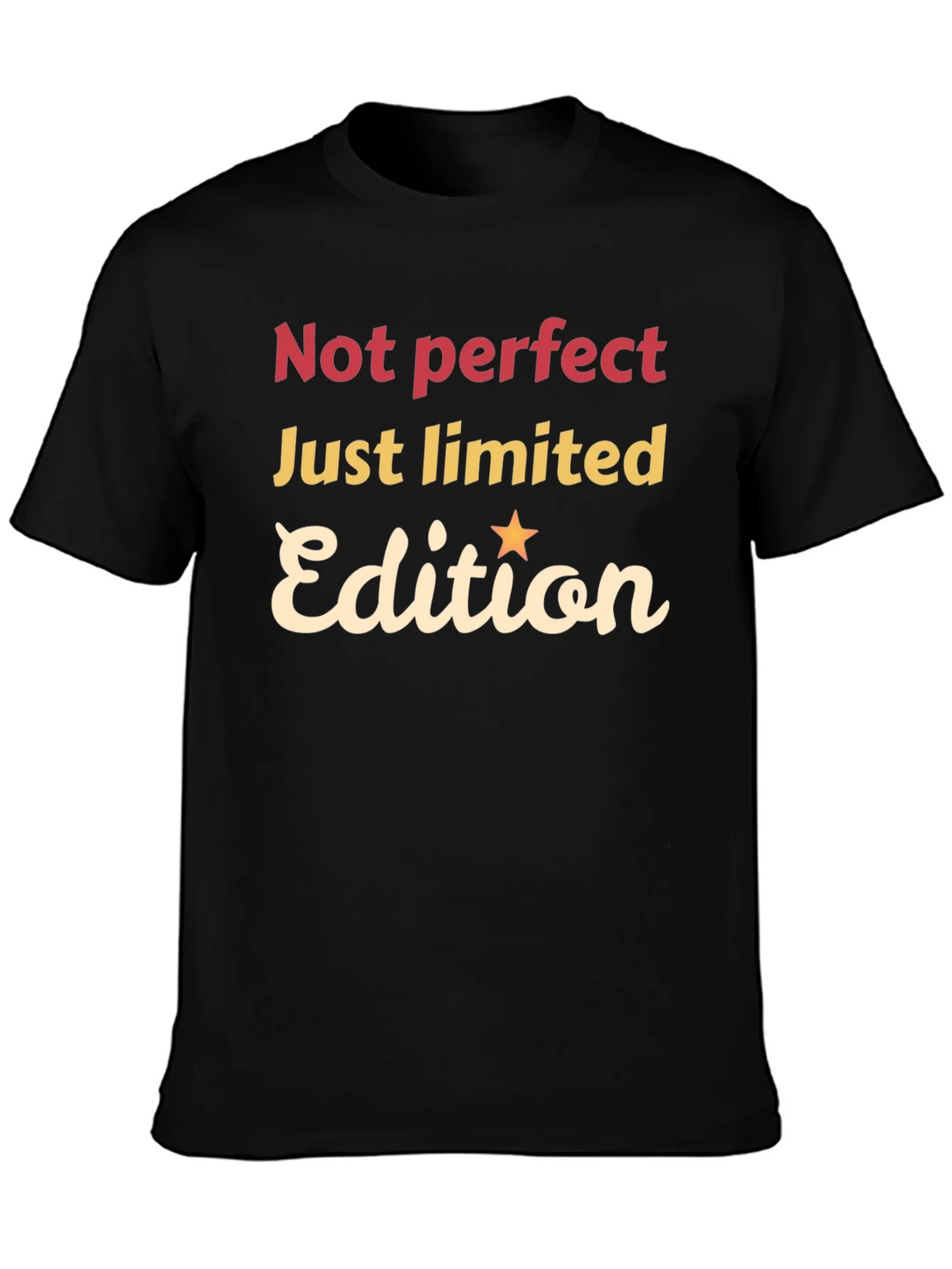 Not Perfect Just Limited Edition Black Graphic Tee product image 3