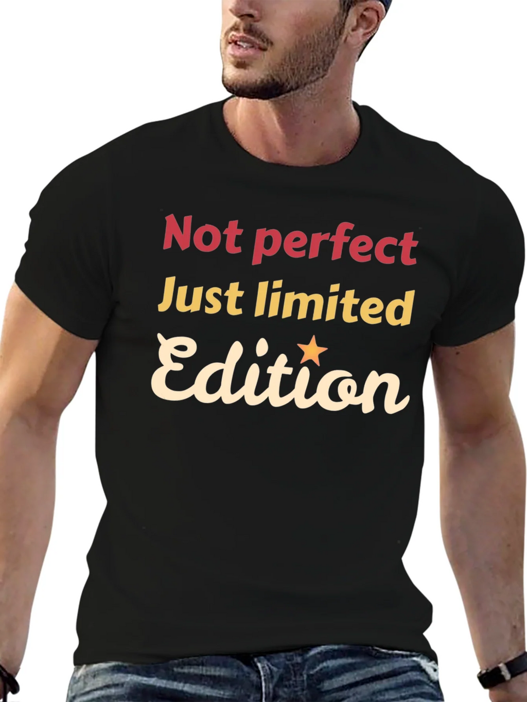 Not Perfect Just Limited Edition Black Graphic Tee product image 6