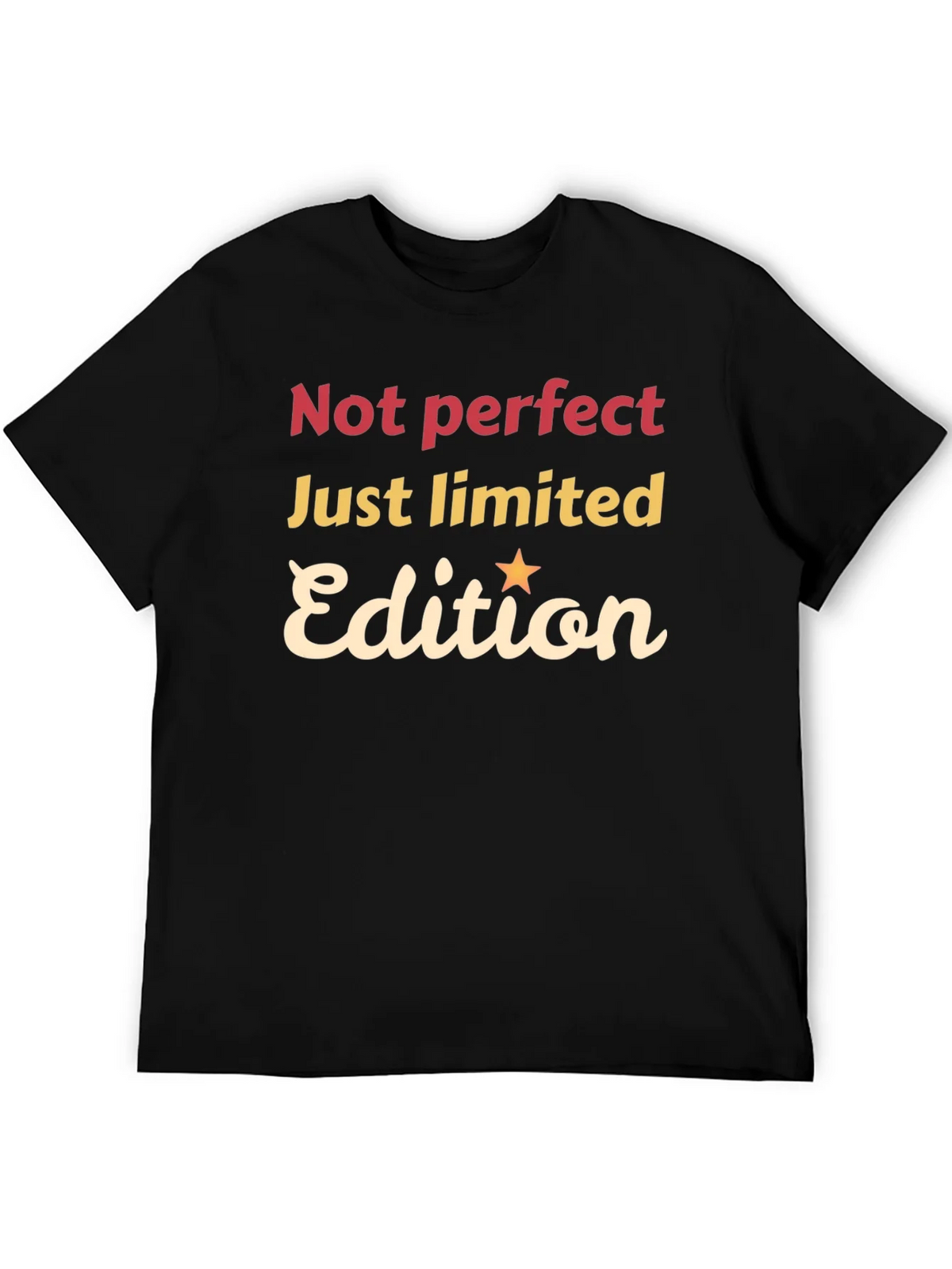 Not Perfect Just Limited Edition Black Graphic Tee product image 5