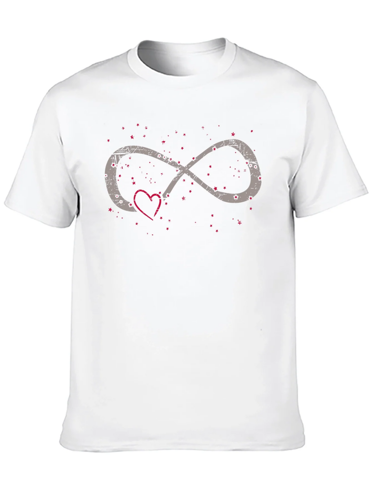 Infinity Love Heart Graphic Tee - Black Casual Shirt product image 9