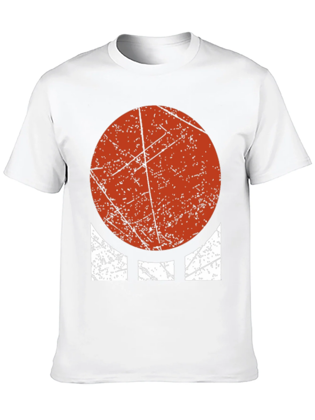 Distressed Geometric Graphic Tee - Bold Circle Design product image 7