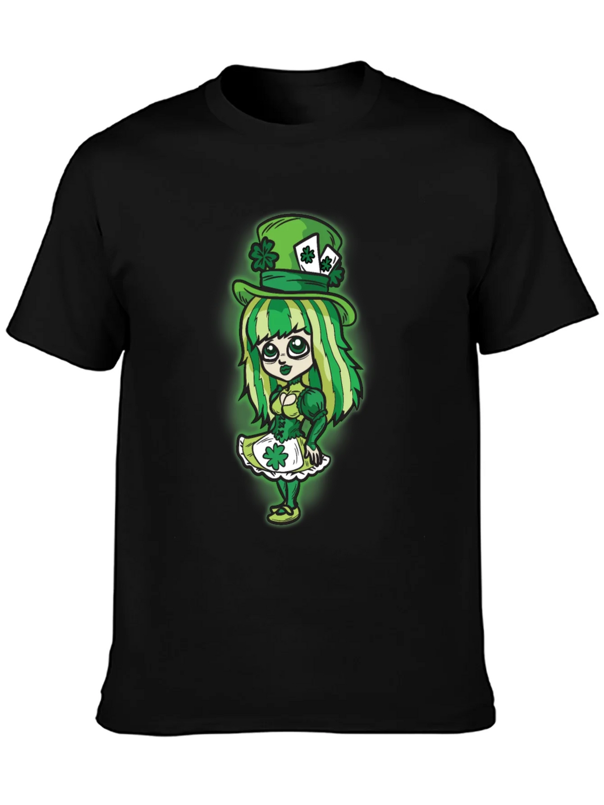 St. Patricks Day Leprechaun Girl Graphic Tee product image 2