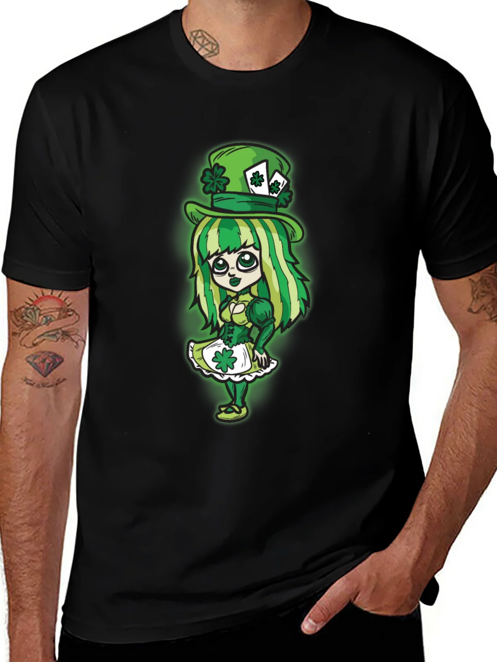 St. Patricks Day Leprechaun Girl Graphic Tee product image 1