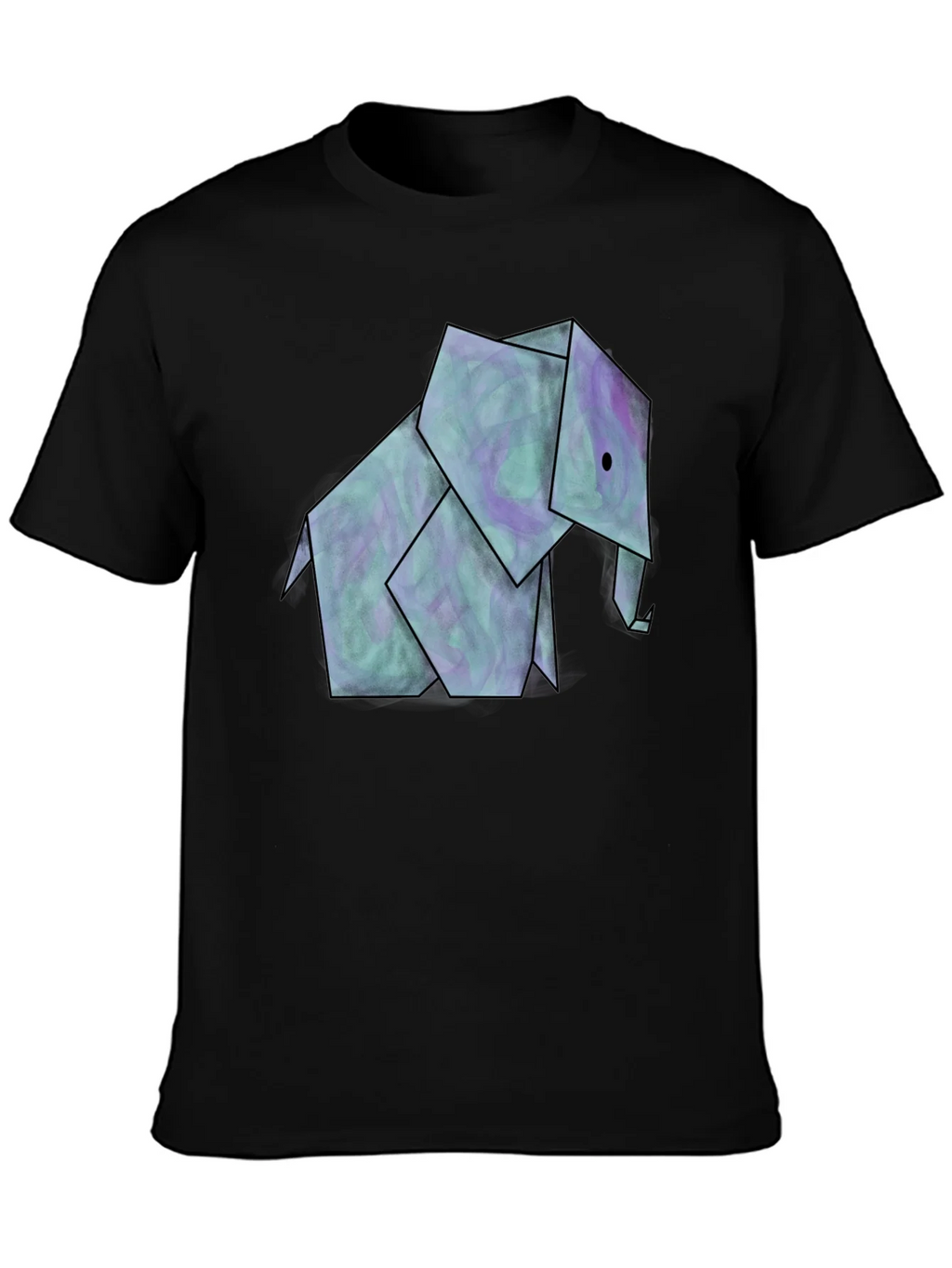 Origami Elephant Graphic Tee - Unique Design product image 3