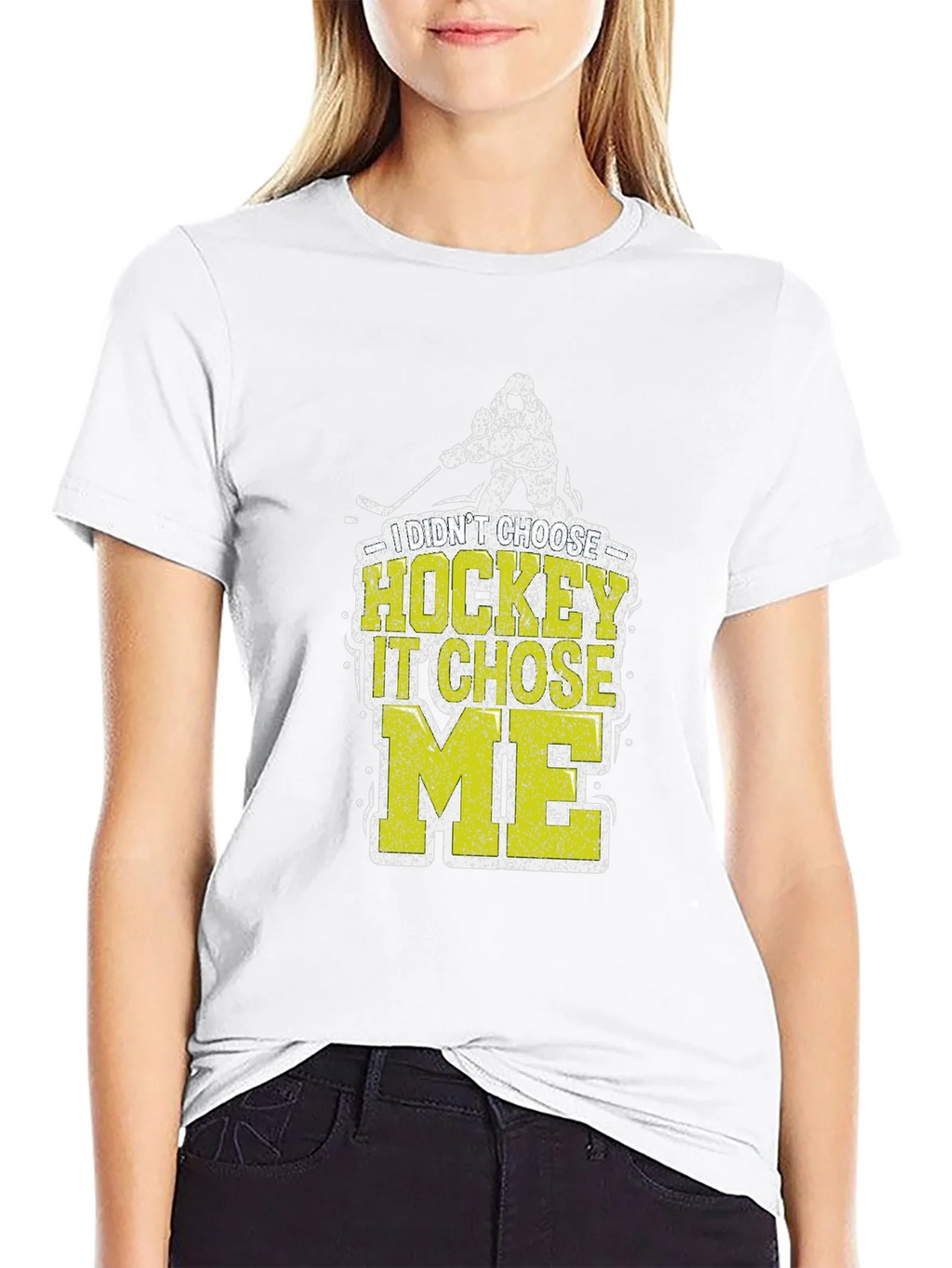 I Didnt Choose Hockey It Chose Me T-Shirt product image 8