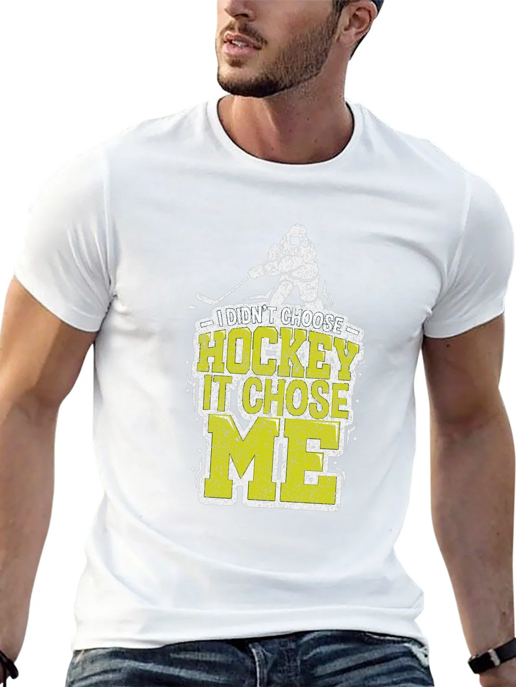 I Didnt Choose Hockey It Chose Me T-Shirt product image 12