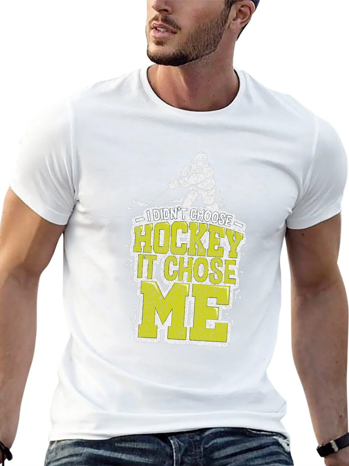 I Didnt Choose Hockey It Chose Me T-Shirt product image 12