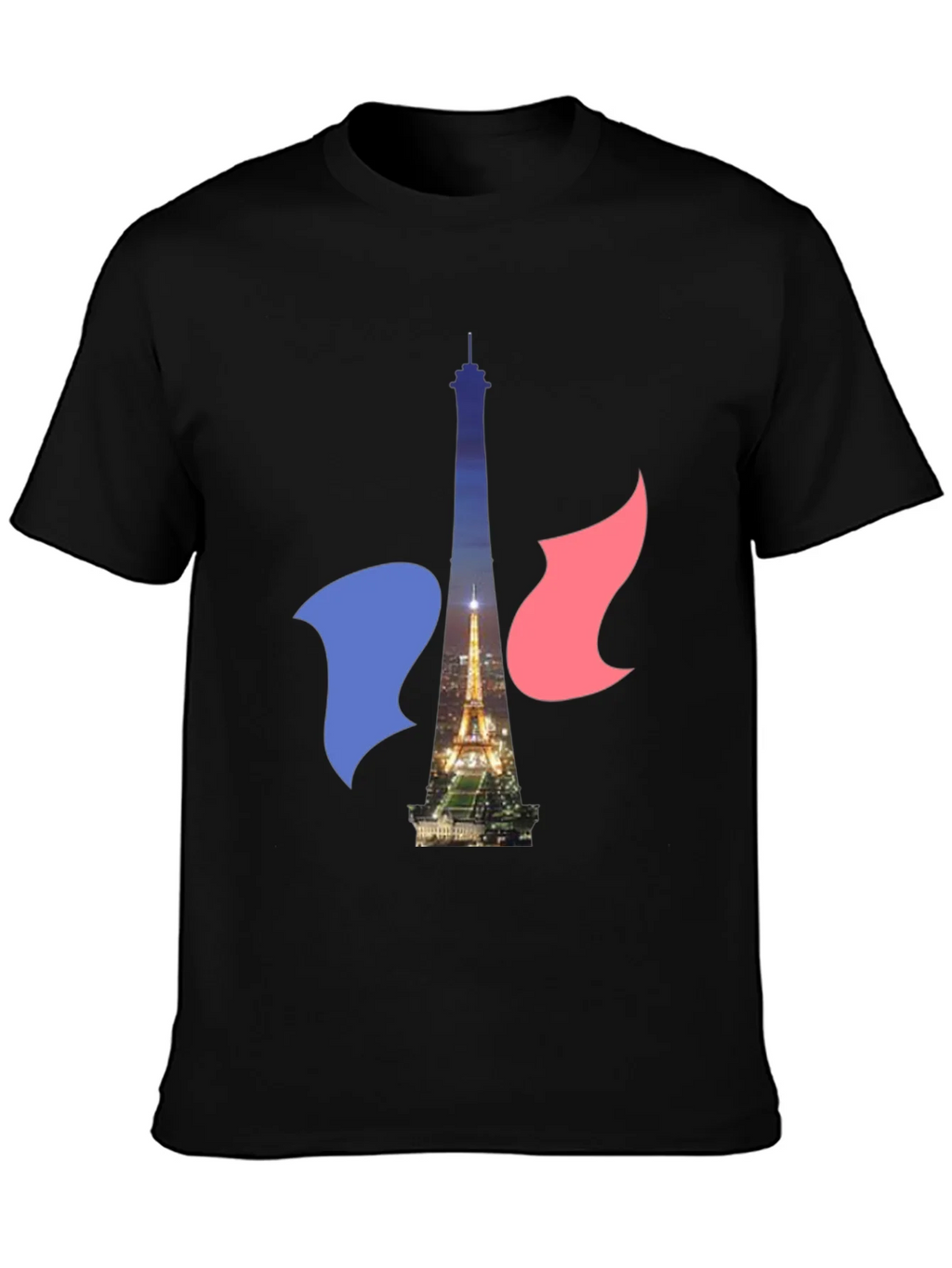 Paris Eiffel Tower Graphic Tee - French Flag product image 3