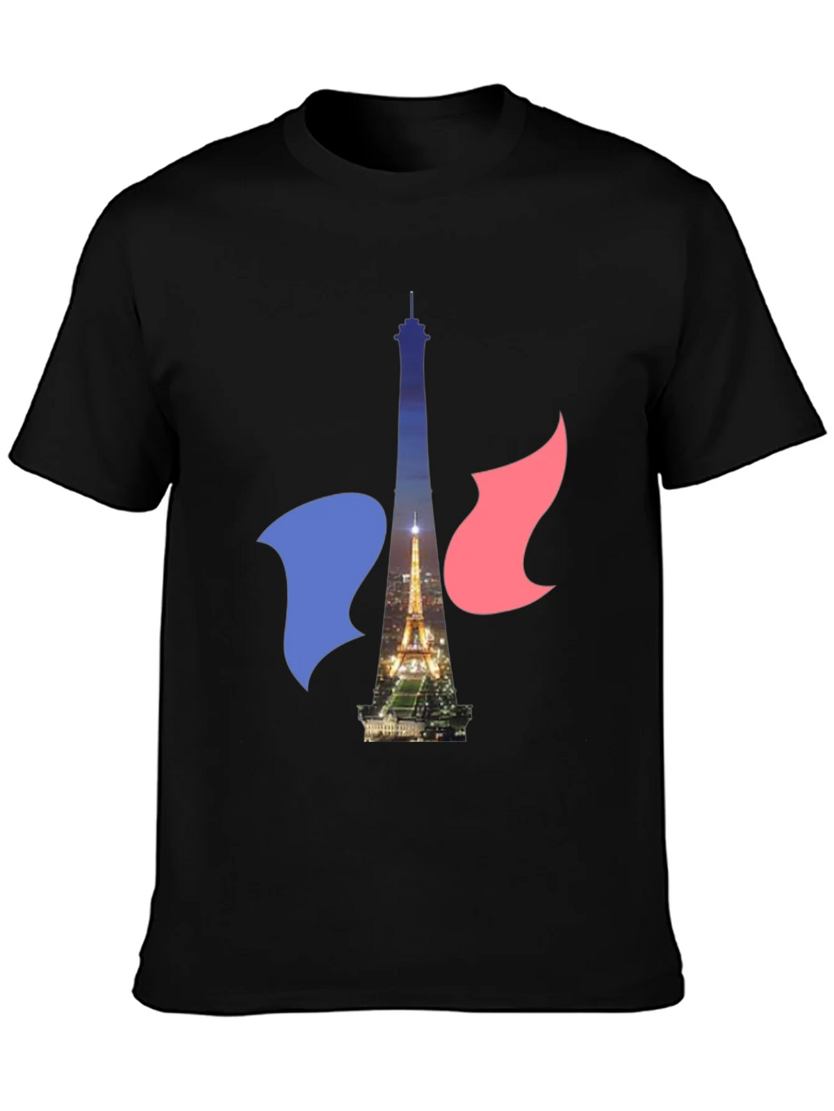 Paris Eiffel Tower Graphic Tee - French Flag product image 3